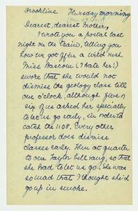 Letter from Nathalie Gookin to her mother, November 29,     1917