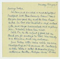 Letter from Nathalie Gookin to her mother, February 17,     1918