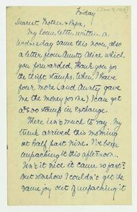 Letter from Nathalie Gookin to her parents, January 04,     1918