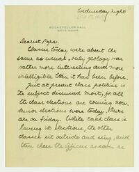 Letter from Nathalie Gookin to her father, October 17,     1917