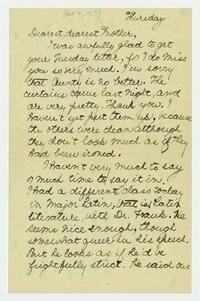 Letter from Nathalie Gookin to her mother, October 4,     1917