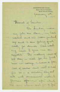 Letter from Helen Calder Robertson to her family,     January 11, 1914