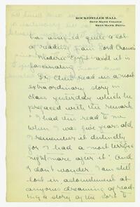 Letter from Helen Calder Robertson to her family,     undated