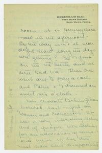 Letter from Helen Calder Robertson to her family,     February 21, 1915