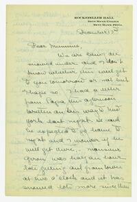 Letter from Helen Calder Robertson to her family,     December 13, 1915