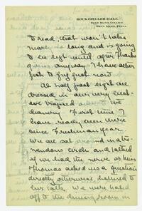 Letter from Helen Calder Robertson to her family,     November 9, 1915
