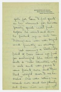 Letter from Helen Calder Robertson to her family,     January 10, 1915