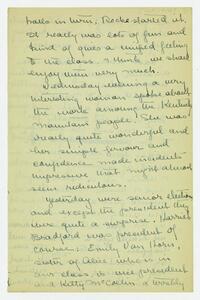 Letter from Helen Calder Robertson to her family,     October 1914