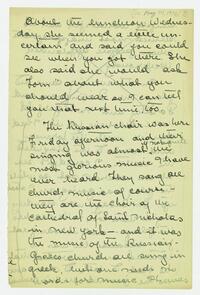 Letter from Helen Calder Robertson to her family, May     14, 1916