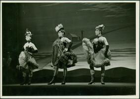 Oklahoma! : Joan McCracken, Margit Dekova, and Kate Friedlich as dance-hall girls