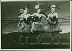 Oklahoma! : Joan McCracken, Margit Dekova, and Kate Friedlich as dance-hall girls