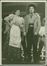 Oklahoma! : Betty Garde as Aunt Eller and Lee Dixon as Will Parker