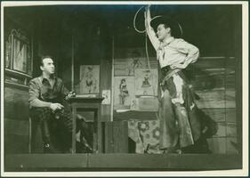 Oklahoma! : Howard Da Silva as Jud and Alfred Drake as Curly