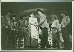 Oklahoma! : cast, featuring Betty Garde as Aunt Eller and Lee Dixon as Will Parker