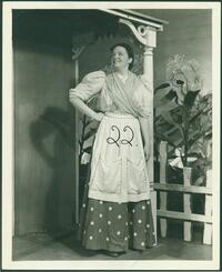 Oklahoma! : character portrait of Betty Garde as Aunt Eller