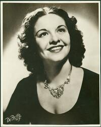 Publicity portrait of Christine Johnson for Carousel