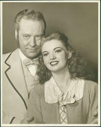 Carousel : publicity portrait of an unidentified actress as Carrie Pipperidge and Eric Mattson as Enoch Snow