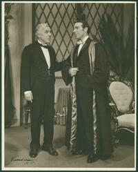 You never can tell : Leo G. Carroll as the waiter and William Devlin as his son, Mr. Bohun