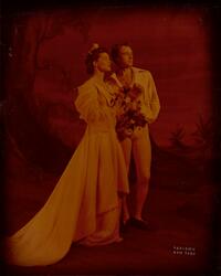 As You Like It : Katharine Hepburn as Rosalind and William Prince as Orlando, in wedding clothes