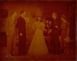 The Philadelphia Story : Joseph Cotten, Frank Fenton, Katharine Hepburn, Van Heflin, and Shirley Booth