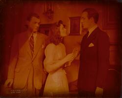 The Philadelphia Story : Joseph Cotten as Dexter Haven, Katharine Hepburn as Tracy Lord, and Frank Fenton as George Kittredge