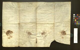 Legal document, King Louis XV of France