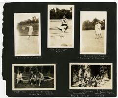 Scrapbook page showing students from the Bryn Mawr Summer School for Women Workers in Industry  Scrapbook page showing students from the Bryn Mawr Summer School for Women Workers in Industry