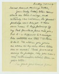 Letter from Nathalie Gookin to her mother, October 06,     1918