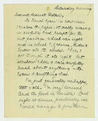 Letter from Nathalie Gookin to her mother, October 05,     1918