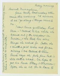 Letter from Nathalie Gookin to her mother, October 18,     1918