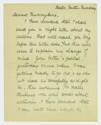 Letter from Nathalie Gookin to her mother, April 20,     1919