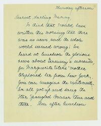 Letter from Nathalie Gookin to her mother, November 07,     1918