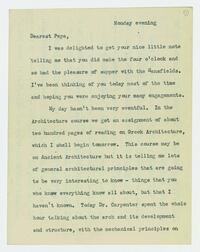 Letter from Nathalie Gookin to her father, February 10,     1920