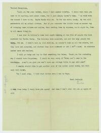 Letter from Nathalie Gookin to her mother, May 21,     1920