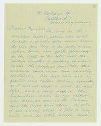 Letter from Frederick Gookin to his wife, September 24,     1919