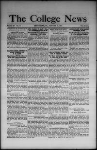 College news, January 25, 1918