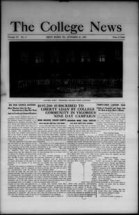 College news, October 31, 1917