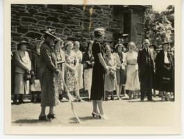 Marion Edwards Park at the groundbreaking of the new Thomas Library West Wing