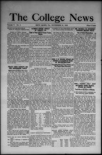 College news, November 21, 1918