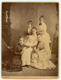 The Five Baltimore Friends - M. Carey Thomas, Mary Garrett, Julia Rogers, Mamie Gwinn, Bessie King