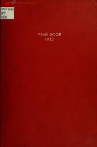 Bryn Mawr College Yearbook. Class of 1933