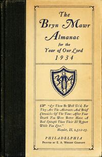 Bryn Mawr College Yearbook. Class of 1934