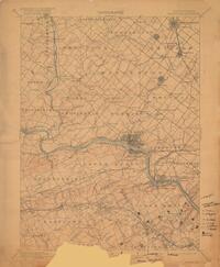 Pennsylvania Norristown 15 Minute Quadrangle, Sample Location Map