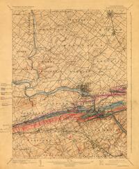 Pennsylvania Norristown 15 Minute Quadrangle, Sample Location Map