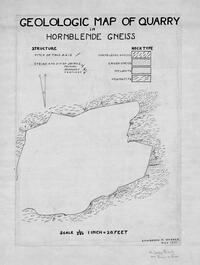 Geologic Map of Quarry in Hornblende, Research Map