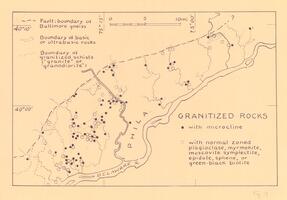 Research Map. Granitized Rocks. Philadelphia.