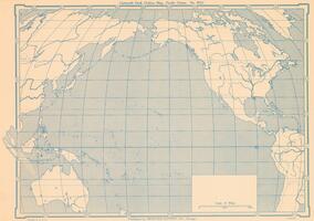 Pacific Ocean. Map.