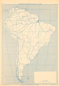 South America. Map.