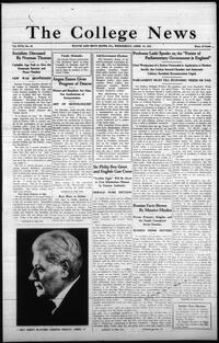 College news, April 15, 1931