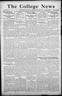 College news, January 17, 1934